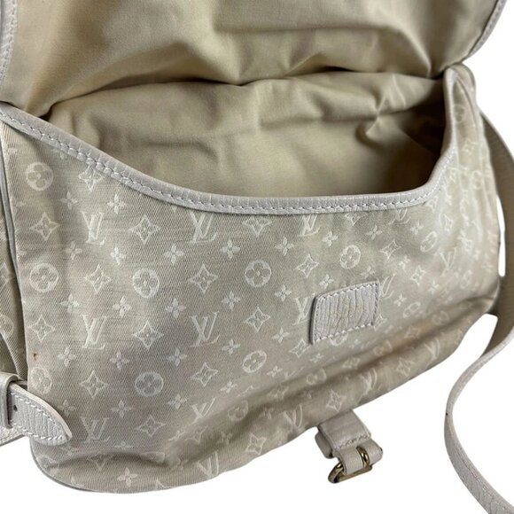 Auth LOUIS VUITTON Monogram Mini Lin Saumur 30 Crossbody Bag - Picture 12 of 14